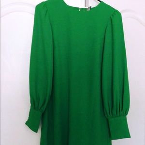 H&M green shift dress